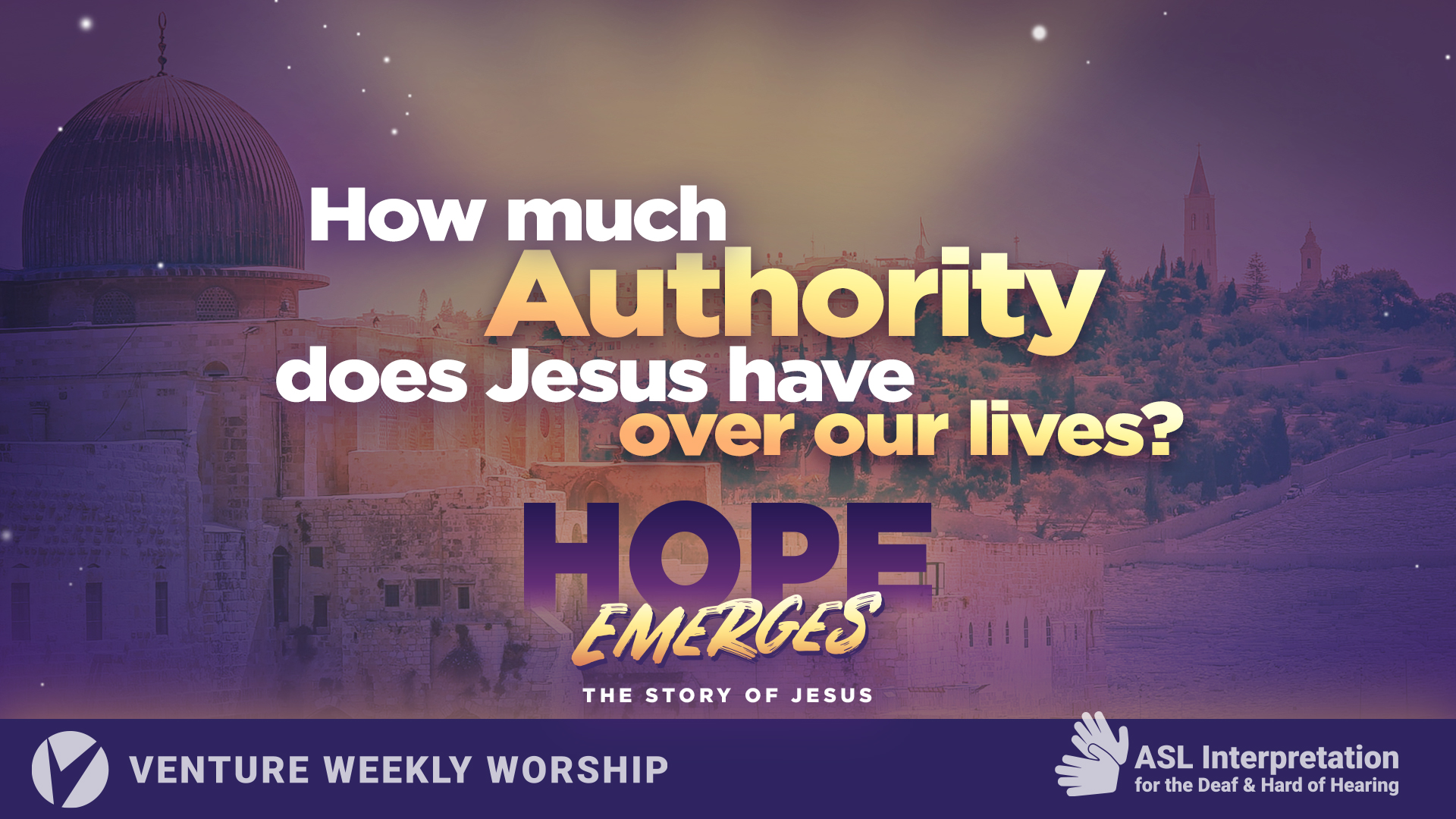 Hope Emerges: All Authority?