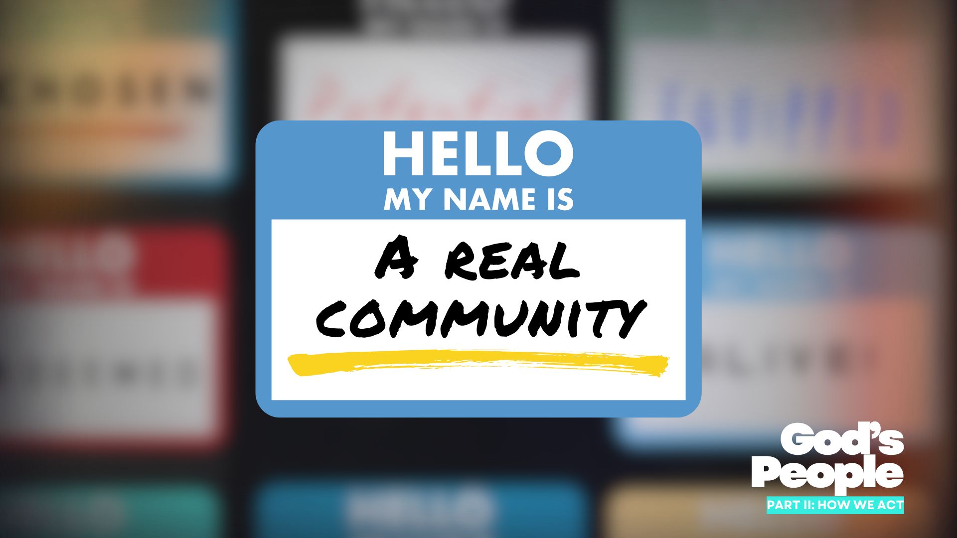 How We Act | Real Community