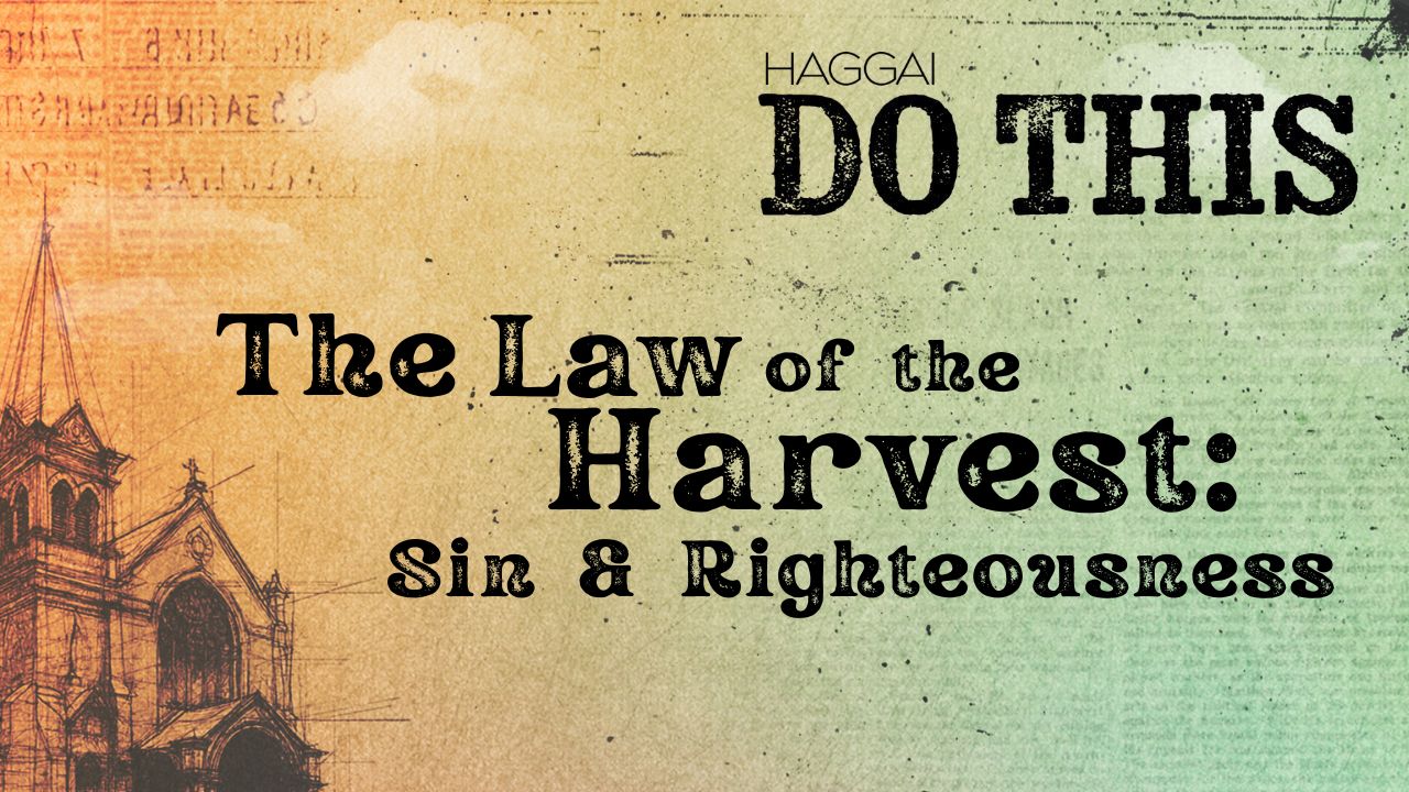 Haggai - Do This - Remember the Law of the Harvest Applies to Sin and Righteousness